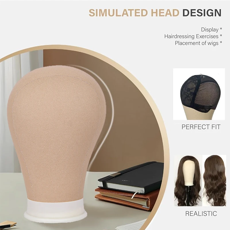 قماش شعر مستعار كتلة رئيس 21 "22" 23 "24" الفلين قماش رئيس DIY بها بنفسك شعر مستعار المعرضة الفلين رئيس جودة شعر مستعار الملحقات #2