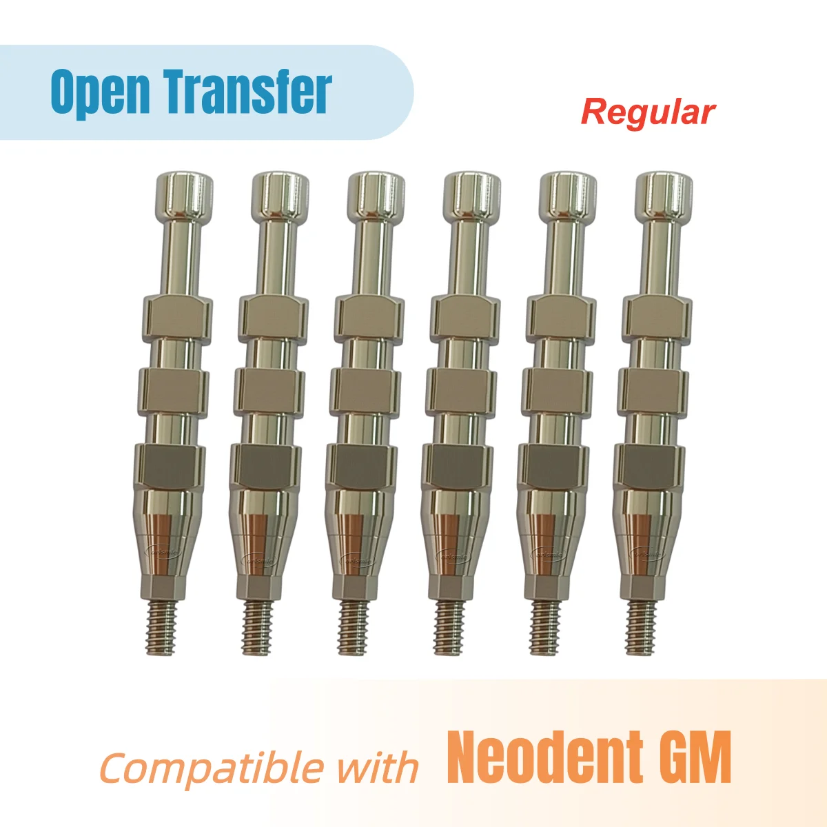 6/10/20pcs For Neodent GM Impression Transfer Coping Open Tray Regular Dental Pick-up Open Transfer Implant