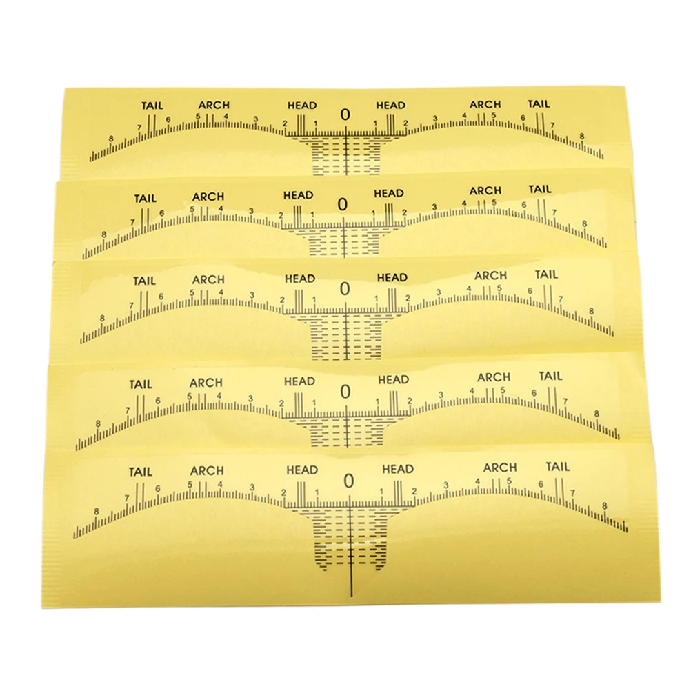 

Eyebrow Ruler Mini Vernier Caliper Disposable Gauge Shaping Kit Laminated Measure Tool Tattoo Jewels Buttons Measuring Partner