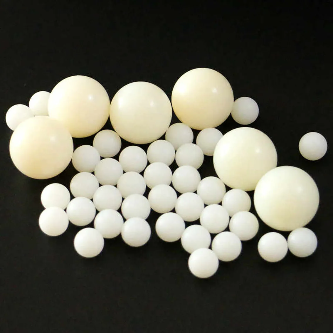 2-100Pcs Solid PA66 Nylon Ball 2/2.5/3/3.175/4/4.763/5/ 5.556/6/6.35/7/8/9/9.525/10~50.8mm Plastic Balls Bead