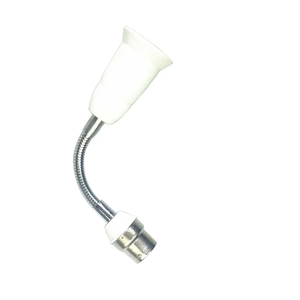 B22 to E27 360d adjustable Flame Retardant PBT 10CM Extension LED Lamp base Bulb Socket extender adapter Light Holder Converter