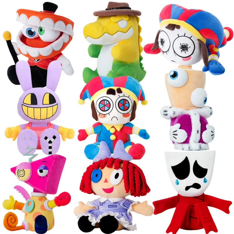 

Genuine The Amazing Digital Circus Plush Cartoon Pomni Jax Ragatha Stuffed Plush Doll Backpack Keychain Toy Girl's Birthday Gift