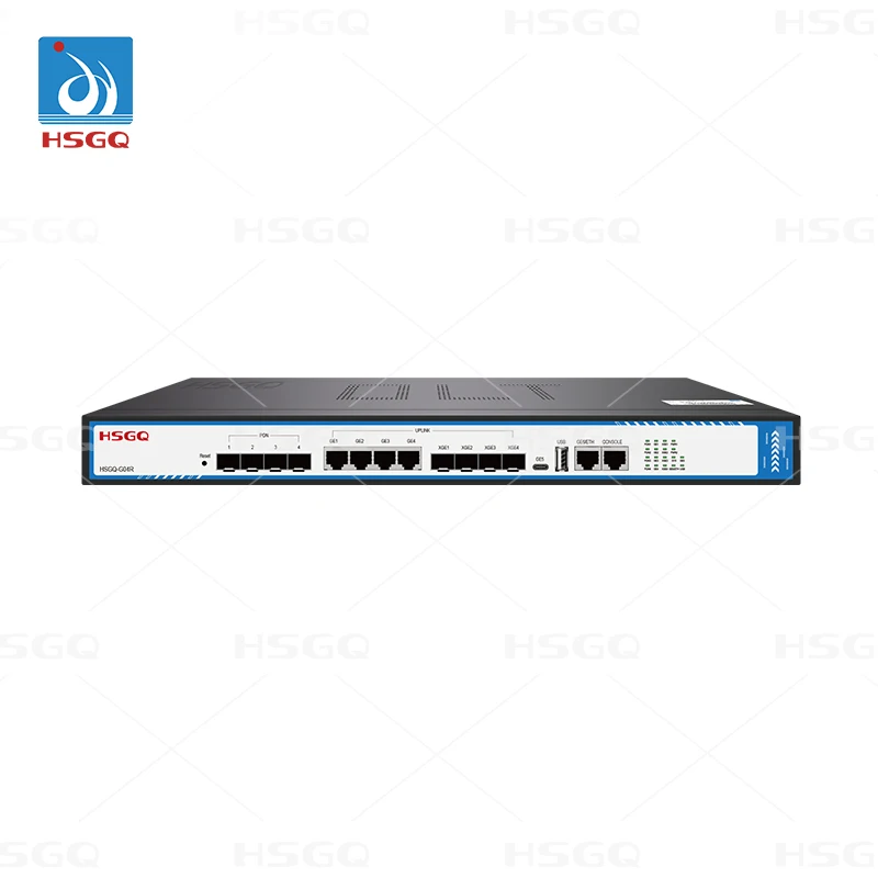 HSGQ-G04R Mini Gpon Olt 4 Ports 4 Pon Fiber Optic Equipment Mini Olt FTTR Micro Gpon Olt