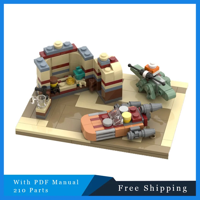 حار 210 أجزاء ستار معركة سلسلة الشهيرة حانة صغيرة اللبنات الطوب الإبداعي نموذج الأطفال الجمعية عرض لعبة الهدايا