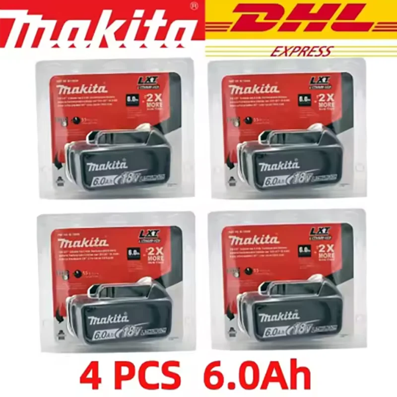 

Оригинальный аккумулятор Makita 18В, перезаряжаемый, для электроинструментов, сменный литий-ионный аккумулятор 5Ач/6Ач, 18В BL1860B 6Ач