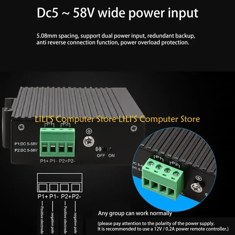A52B 10/100Mbit/s 5 x RJ45 Ports Ethernet -Netzwerkschalter -Adapter RJ45 Stärkung