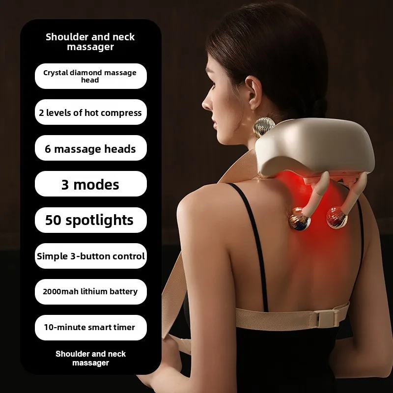 

Massage Shawl Cervical Massager Back Waist Neck Trapezius Hot Compress Multifunctional Home Shoulder and Neck Massager