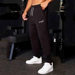 Men's Sweatpants New Autumn Winter New Sports Fitness Casual Pants Jogger Gym Running Training Pants Mid Waist Drawstring Pants