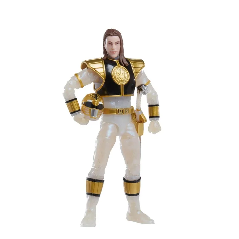 【Auf Lager】Hasbro Power Rangers Lightning Series White Ranger Metallic-Version und einfaches Actionfiguren-Modellspielzeug im 6-Zoll-Maßstab