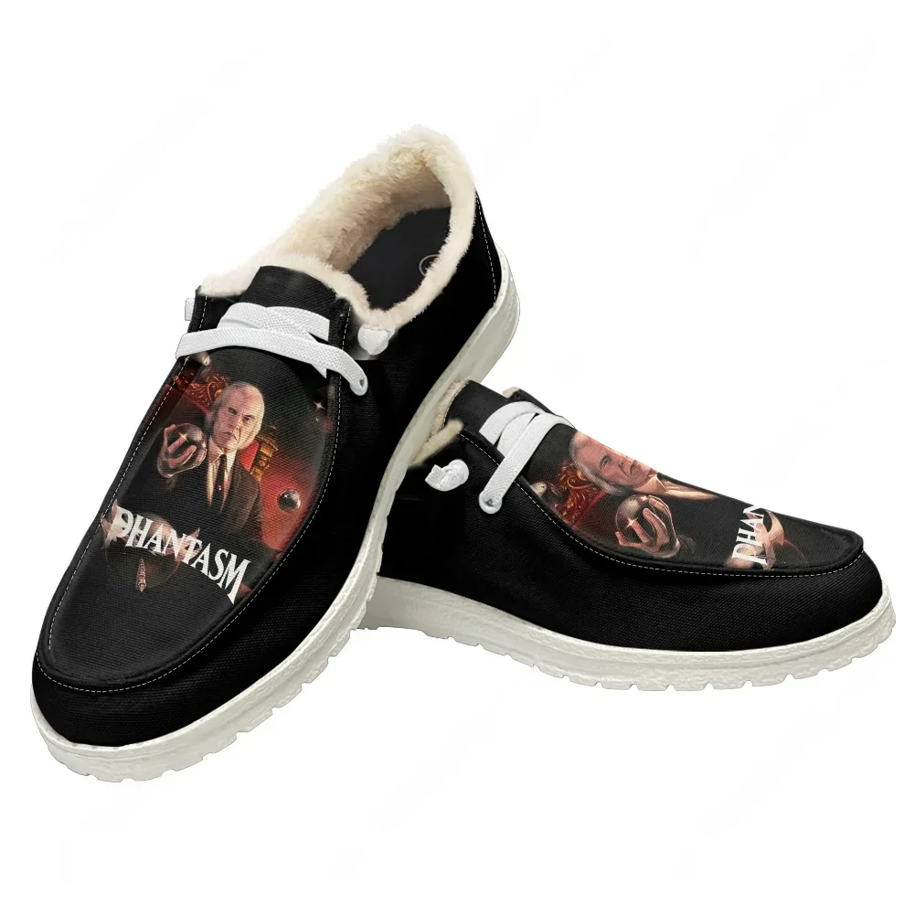 Phantasm Plush Flat Shoe Mens Womens Teenager Warm Shoe Indoor Outdoor High Quality Fashion Lightweight Shoes Custom Footwear