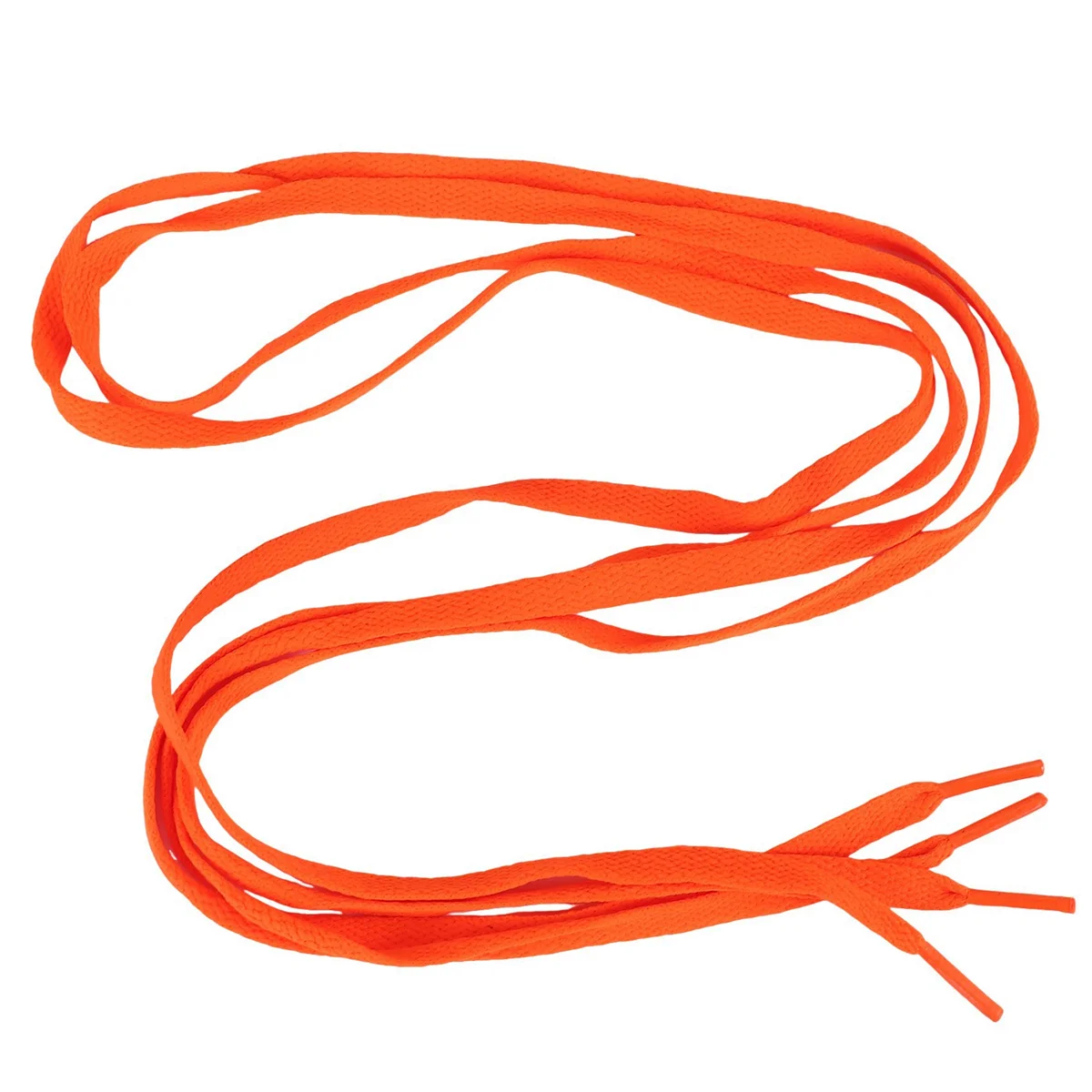The New Trainers Replacement 8mm Wide Orange Flat String Shoelace Pair