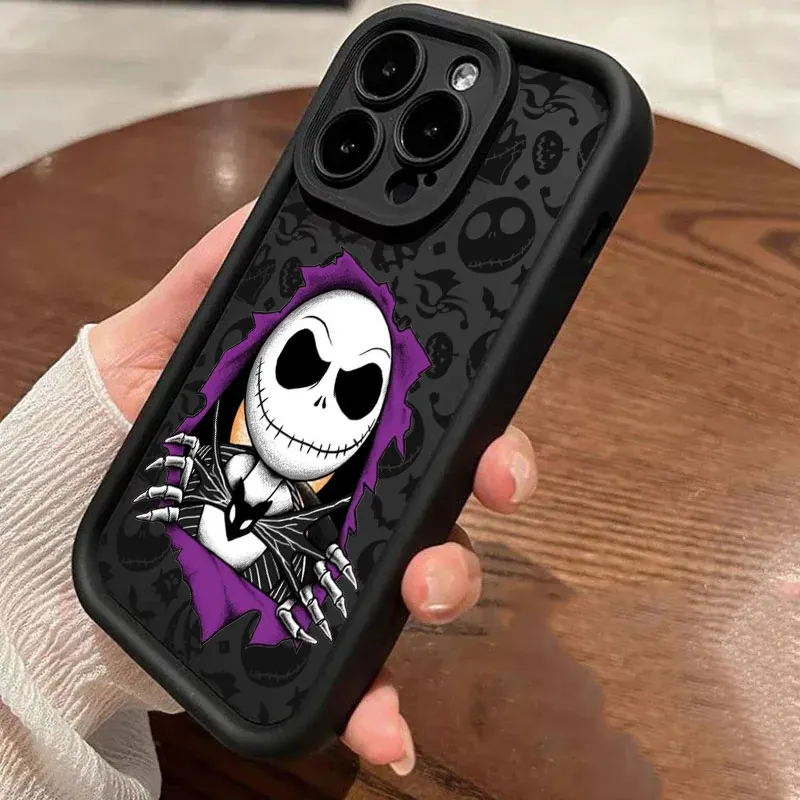 The Nightmare Before Christmas Jack Sally Skellington Case For Apple iPhone 17E 15 16 14 13 12 11 17 Pro Max Air Plus 16E Cover - Image 5
