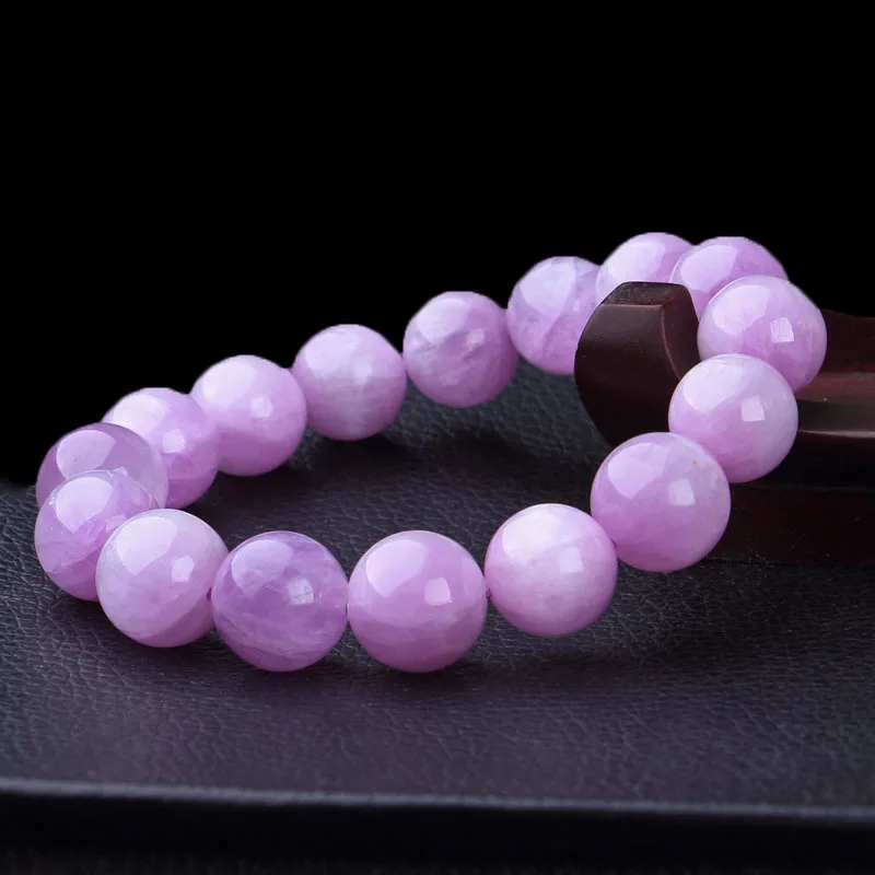 Women's Ice-like Lavender Cat's Eye Spodumene Purple Queen Bracelet Collection Grade Crystal