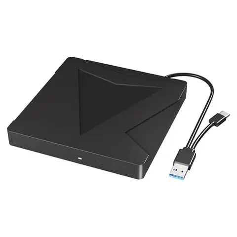 외부 DVD 드라이브 CD DVD -/+ RW 플레이어 버너 휴대용 광학 드라이브, 노트북 PC 컴퓨터 노트북 윈도우 11 10 맥용