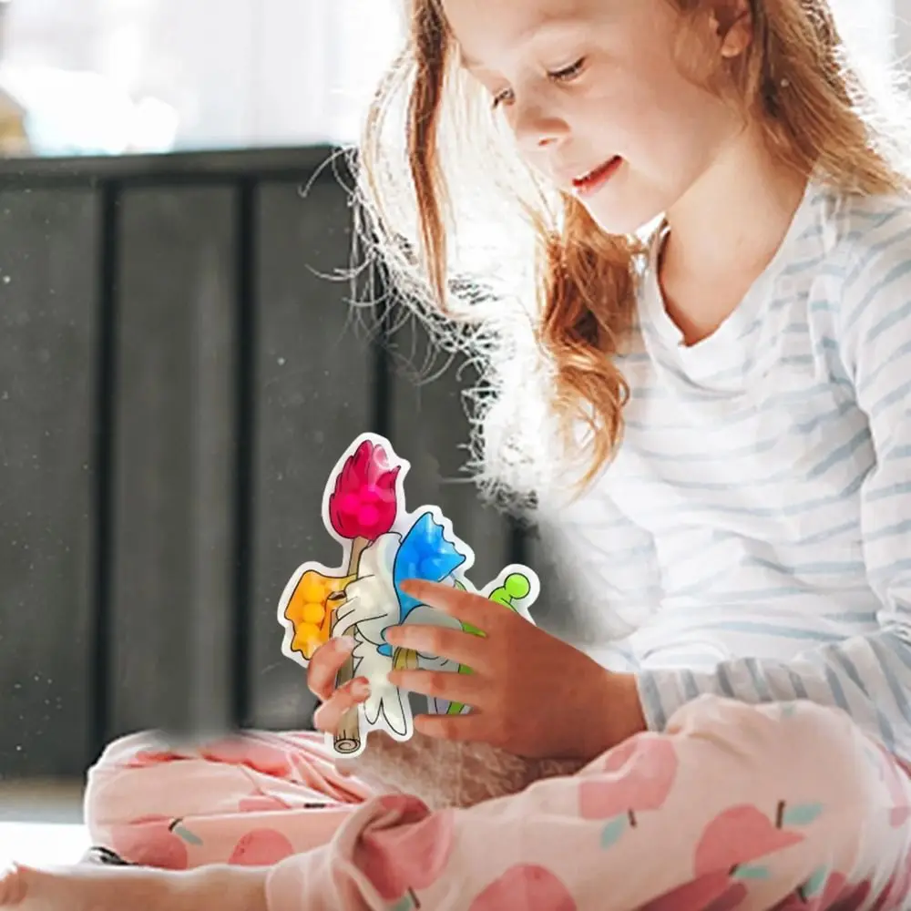 Bonito dobrável tapete pato espremer macio dos desenhos animados pato beliscar brinquedos classificação de cores colorido pato fidget presente