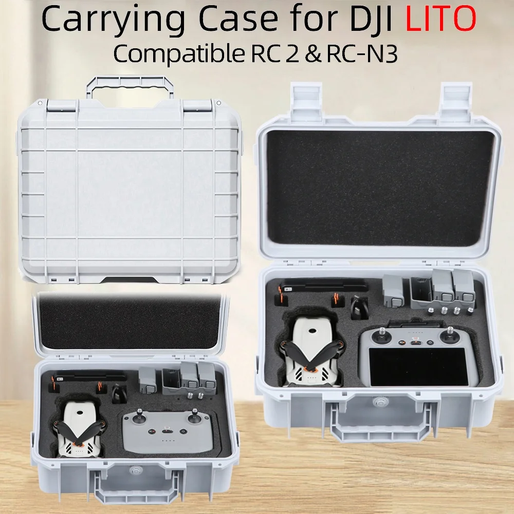 

For DJI Lito X1 Lito1 Portable Suitcase Hard Case Explosion-proof Carrying Box for DJI RC2 RC N3 Controller Accessories