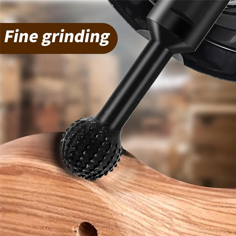 

4Pcs Ball Grinding Head Ball Gouge Angle Grinder Attachment Sphere Rotary Burr With 5/8-11 Threads-A78U