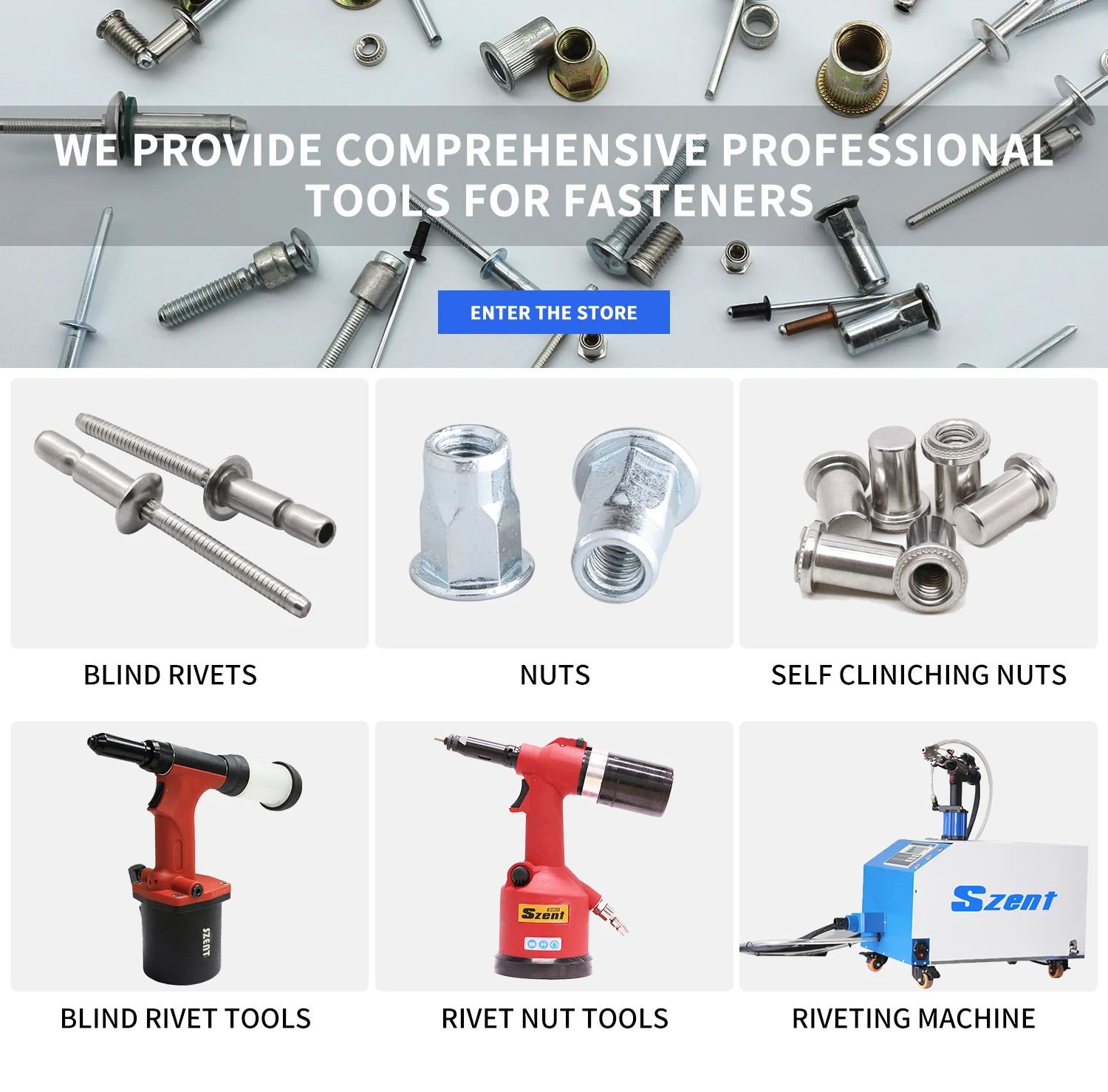 SZENT 900 Industrial Grade Rebitador Pneumático Hidráulico, Blind Rivet Gun Ferramenta para 3/16 in, 1/4 em Hemlock Rivet, Venda Quente