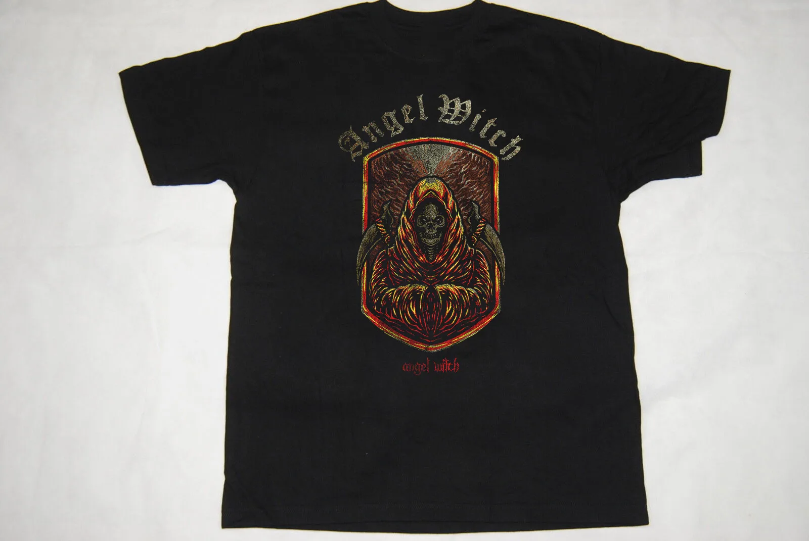 

New Popular Angel Witch Black T-Shirt Cotton Full Size S-5XL YY408