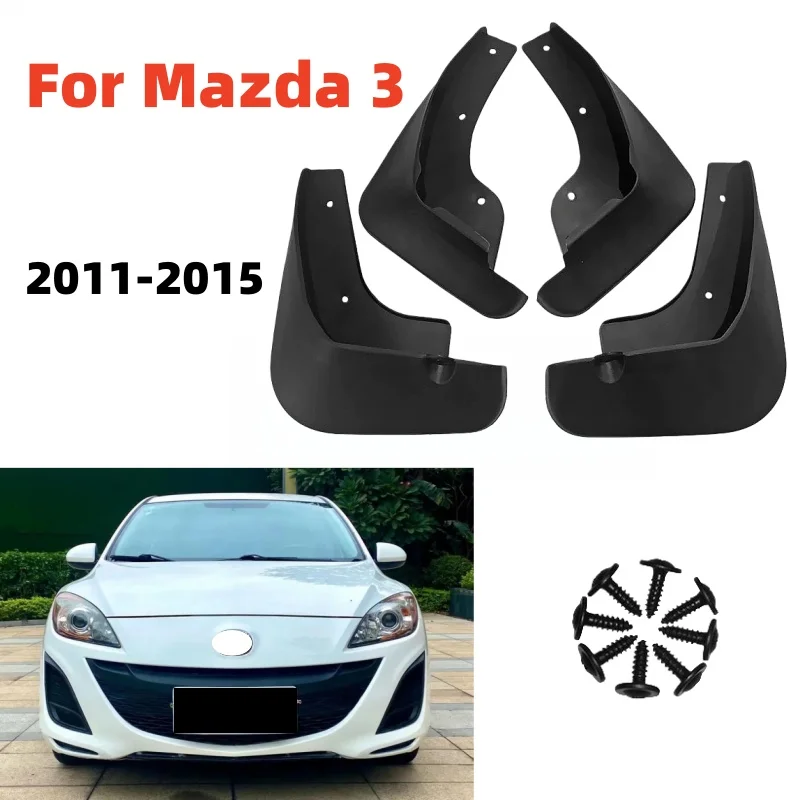

High-quality Mudguards for Mazda 3 2011~2015 Fender Mud Flap Guard Splash Car Auto Styline Front Rear 2012 2013 2014