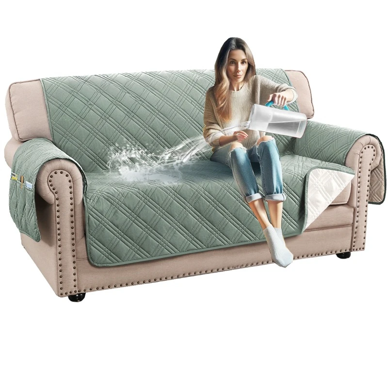 

100% Fully Waterproof Sofa Mat Dirt Resistant and Scratch Resistant Double Diamond Shaped Sofa Mat