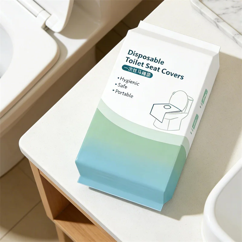 10/30 Stück verdickte Einweg-Toilettensitzauflagen, für Hotelreisen, wasserdichte Toilettensitzauflagen für den Außenbereich, unverzichtbar für Reisen – Detail 7