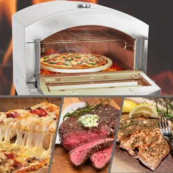 Pizza Oven Propane Gas Outside Portable Double Layer Professional Baking Oven Machine Toaster Home Outdoor Propane Gas Toaster