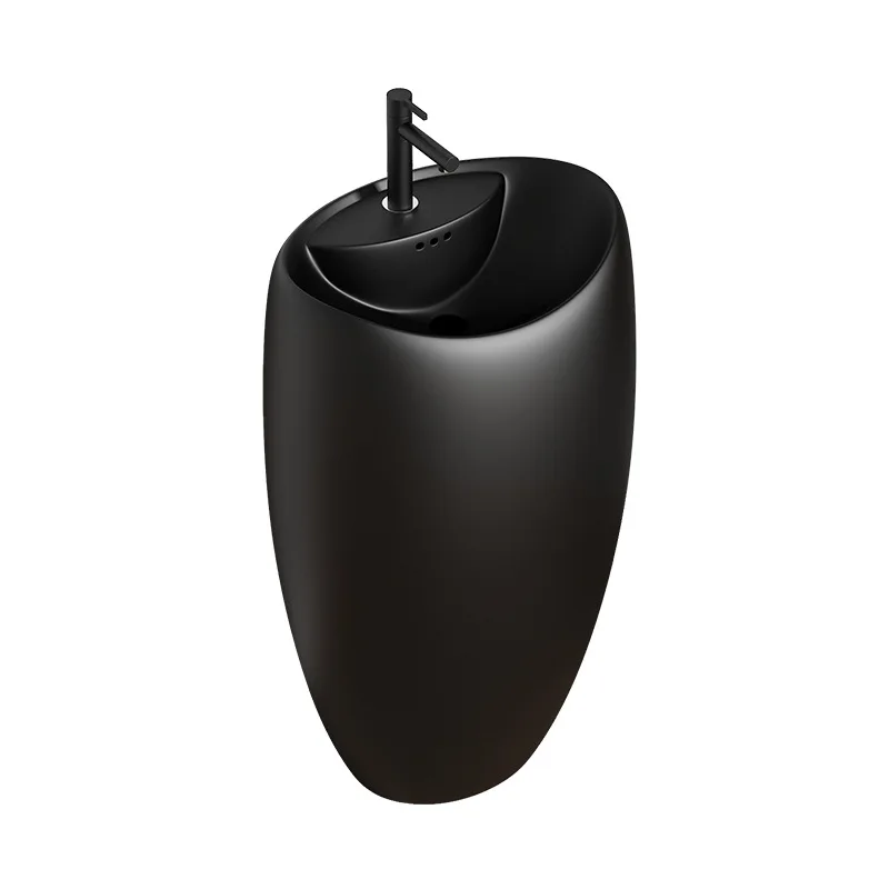 

One-piece column basin Household floor-to-ceiling washbasin Hotel bathroom washbasin