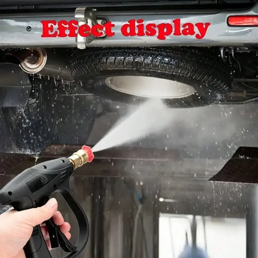 

High Pressure Fan Shaped Car Wash Water Gun - Aluminum Core with Quick-Insert Nozzle