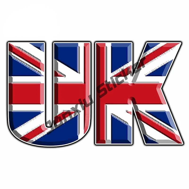 Creative Stickers United Kingdom Flag Decal Flag of The United Kingdom British Sticker Decal Vinyl UK Royal Union Jack Car Decor