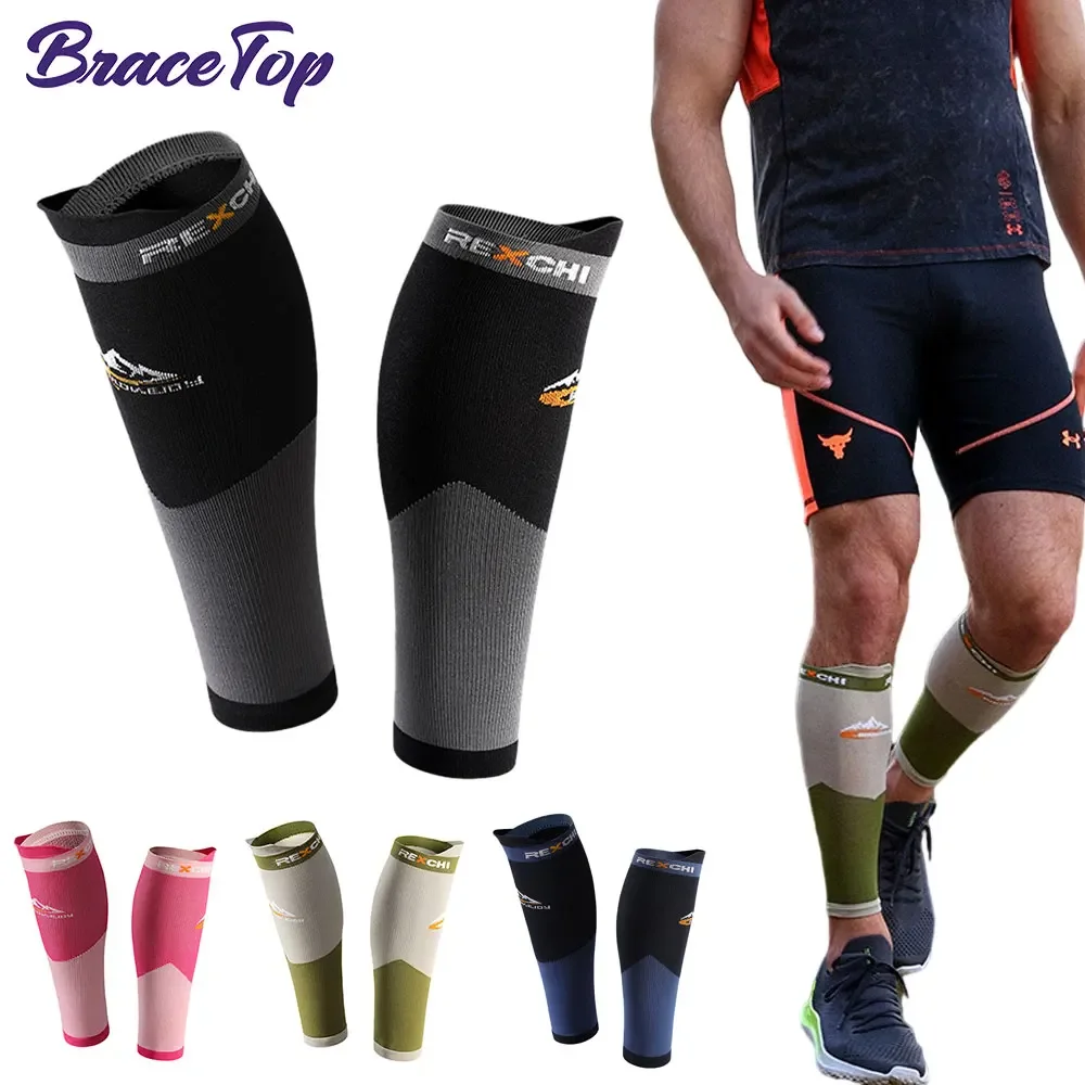 Chaussettes de compression des jambes et des mollets, manches de sport, attelle de tibia pour course à pied, varices, instituts oto,