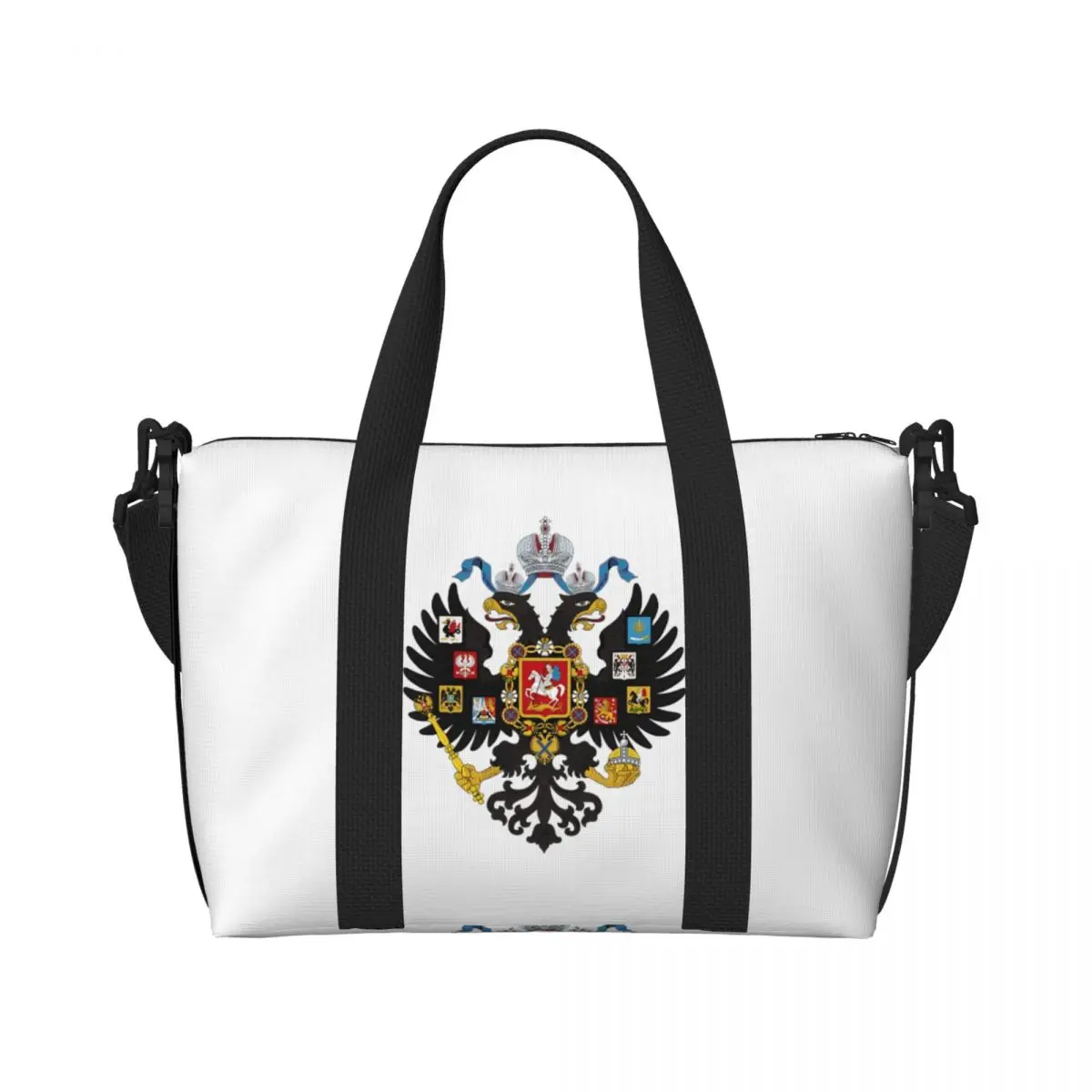 

Дорожная сумка с российским гербом, спортивная сумка с эмблемой России, большая сумка для занятий спортом на открытом воздухе, сумка с принтом, графическая сумка для фитнеса для мужчин