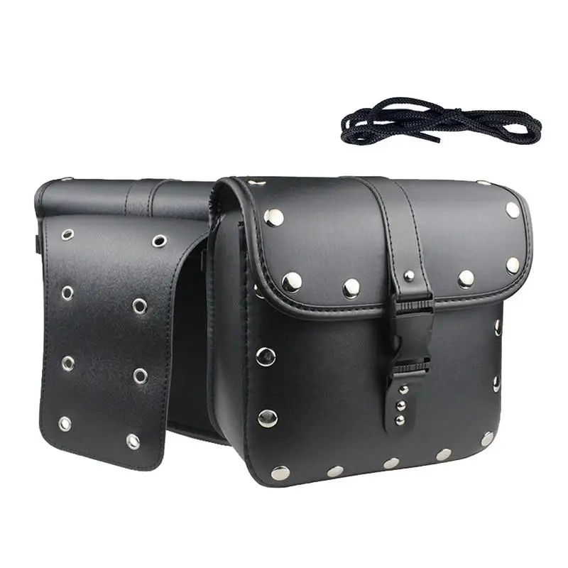 

Leather Motorcycle Saddlebags Saddle Leather Side Motorcycle Bag Storage Tool Bag With Multiple Separation Layers For Sports Off