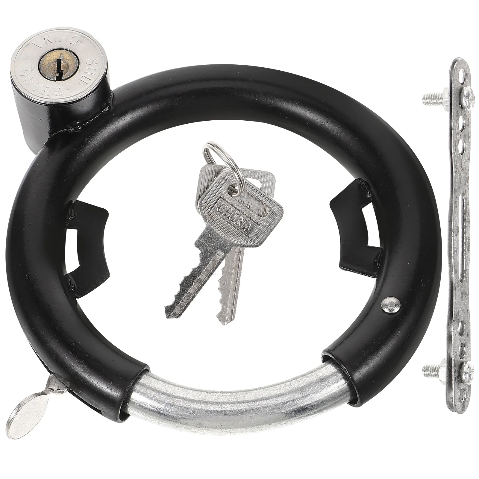 1 Set of Reusable Bike Lock Multi-function Round Lock Steel Cycle Bike Round Shaped Lock Bicycle Bicycle Safety Sure Equipment