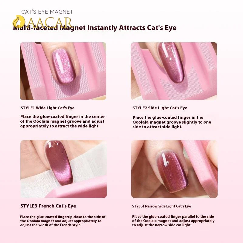 5d olho de gato ímã de unhas vara com efeito de gel de veludo para diy arte do prego design especial ornamentos criativos vara-no olho de gato