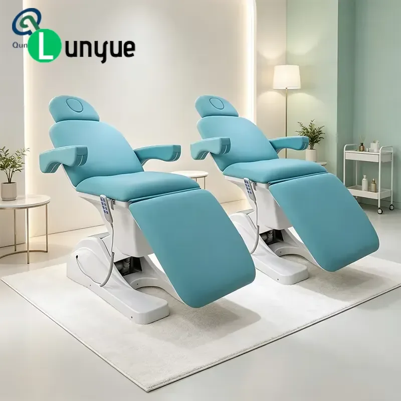 Electric Three Motor Foot Therapy Chair Medical Bed for Spa Beauty Treatment Facial Care Massage with Comfortable
