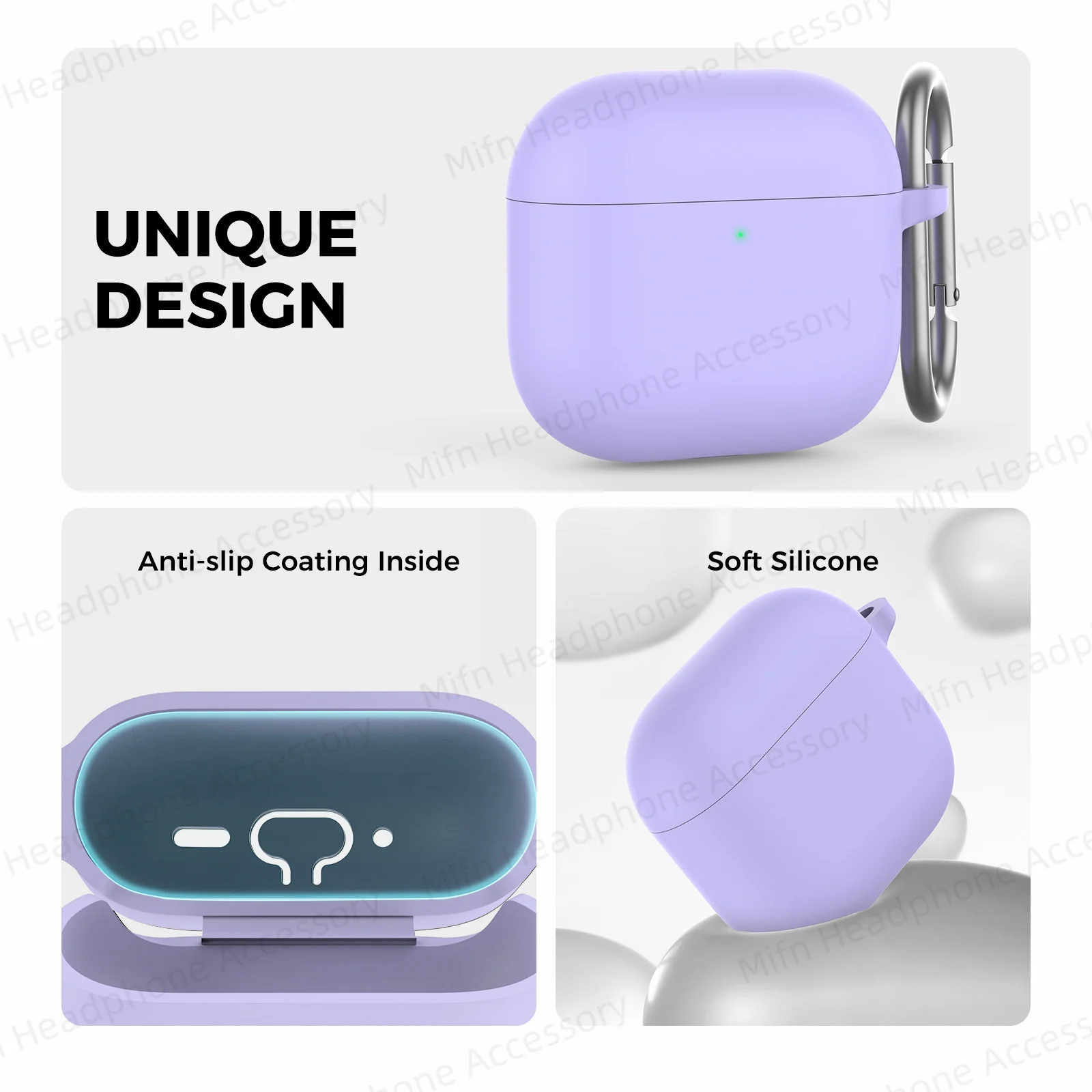 Чехол для AirPod Pro 3, чехол для наушников Apple Airpods Bluetooth с брелоком, мягкий силиконовый чехол для AirPods 4/Pro, защитный чехол