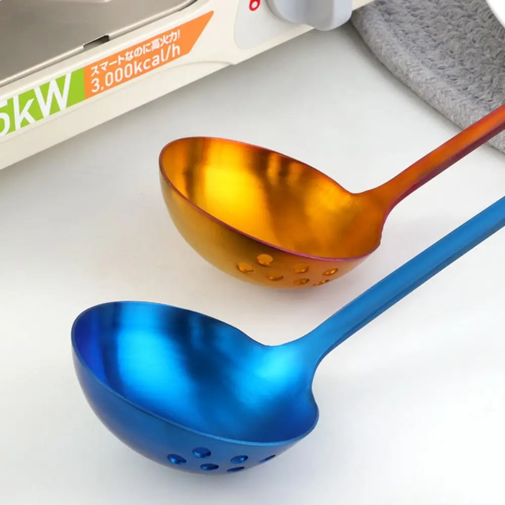 

Z-shaped Hot Pot Spoon Long Handle Anti Scalding Oil Filter Skimmer Spoon Smooth Hanging Soup Ladle Kitchen Gadget