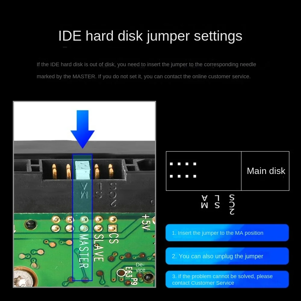 Custodia per HDD MAIWO Adattatore da IDE a USB 2.0 da 3,5 pollici Custodia per disco rigido esterno per disco SSD da 3,5"