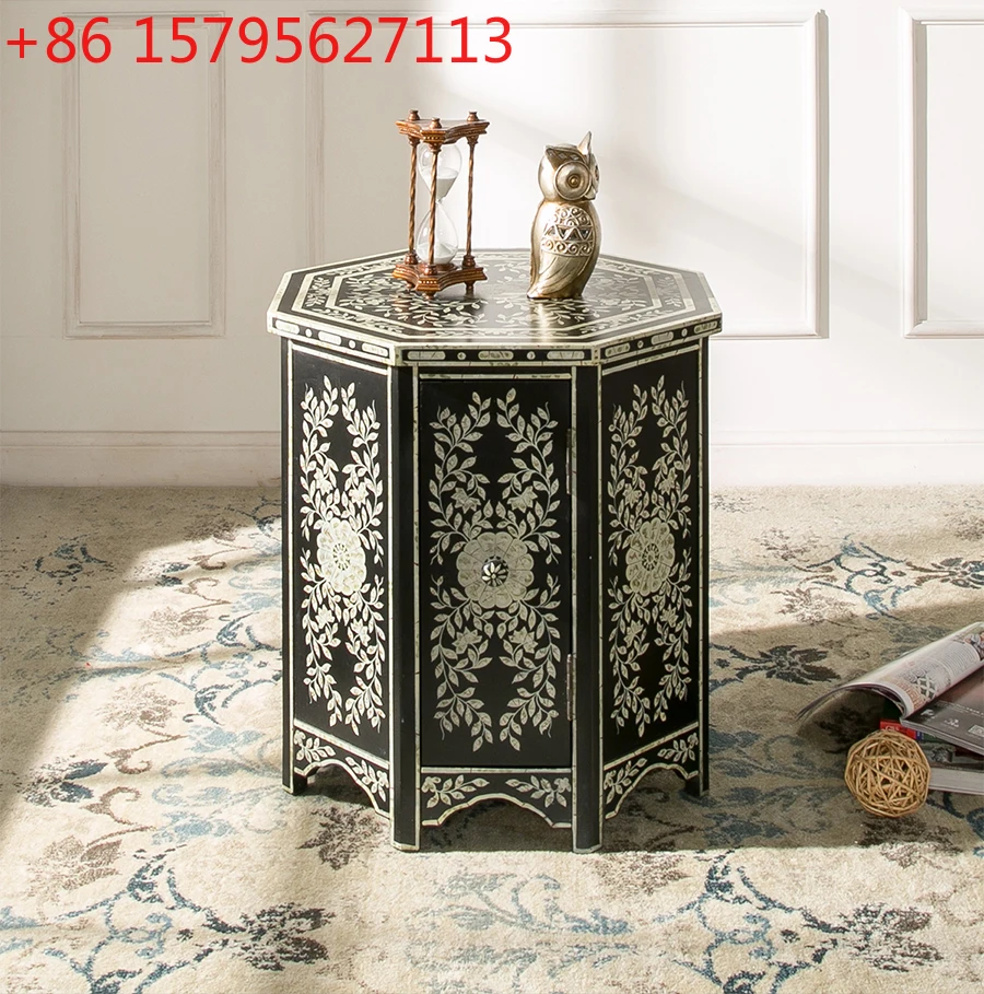 American medieval living room phone table Chinese small coffee tableSSS