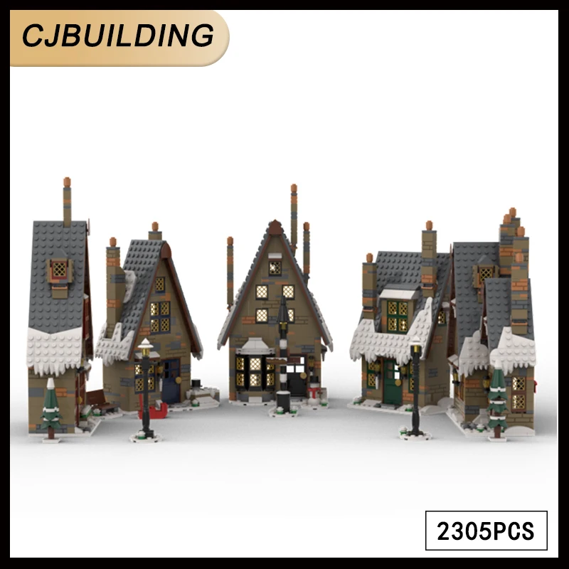 2305Pcs Classic Movie Scene HP MOC Hogsmeade House Set Building Block Castle Model assemblaggio fai da te Brick Toy MOC-134660