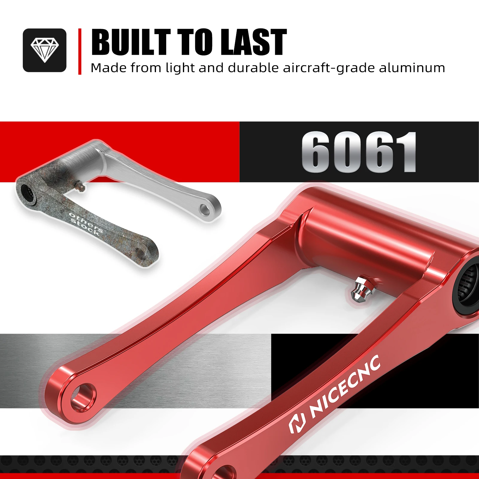 For Honda CRF300L 2021-2025 CRF 300L RALLY 2021-2025 2024 Rear Shock Suspension 1.75 Lowering Link Kit Replace 52475-K1T-E10