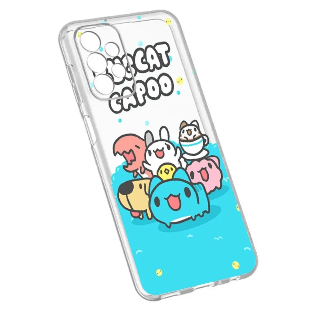 Bugcat C-Capoo Phone Case For Samsung Galaxy A52 A12 A51 S21 Edge S22ULTRA S23 S20LITE Plus Ultra Transparent Cover