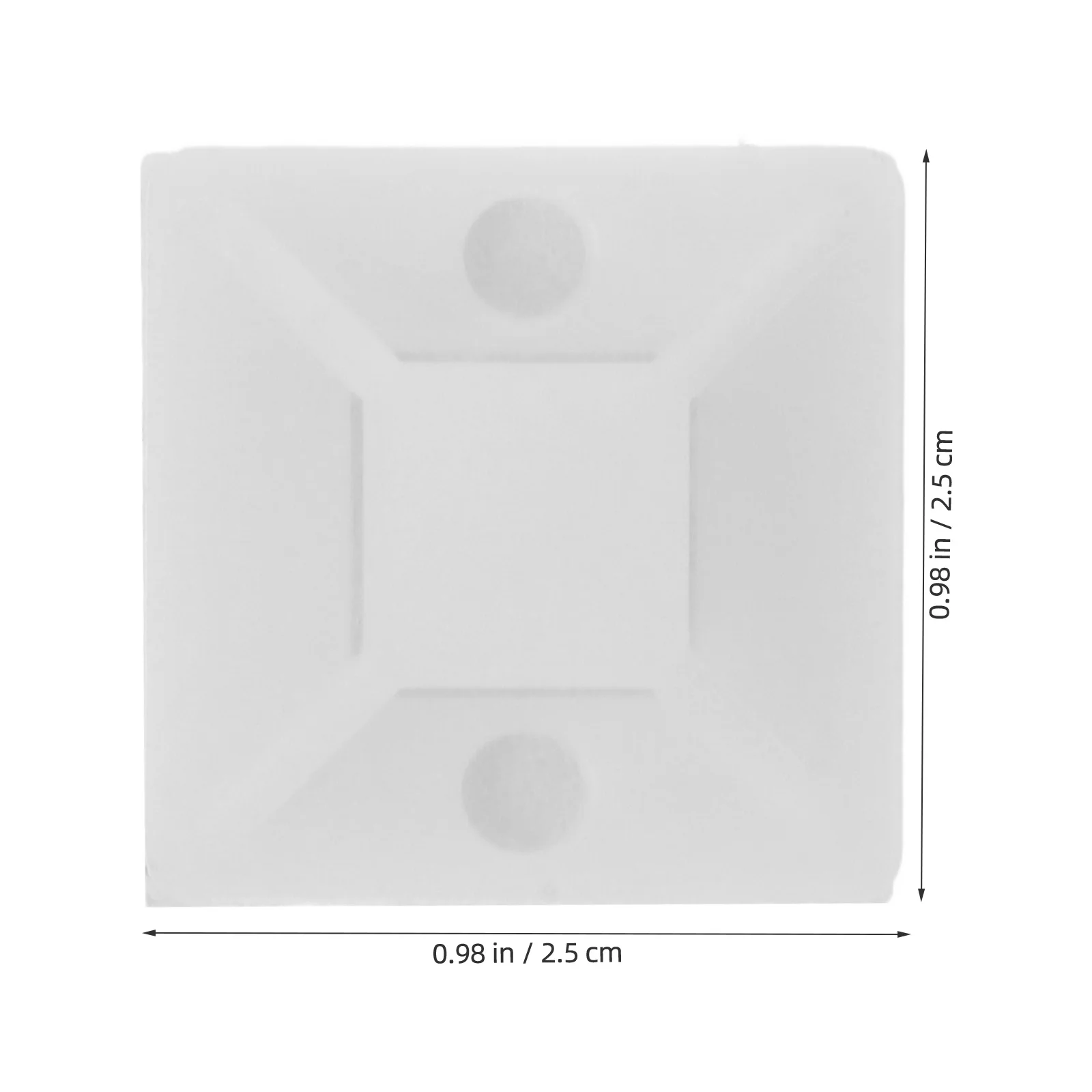 500 Stück selbstklebende Kabelbinder-Montage mit Kabelmanagement, klebrige Kabelbinder-Montagequadrate, Drahtklemmen, Organizer zum Aufkleben auf Kabelhalter