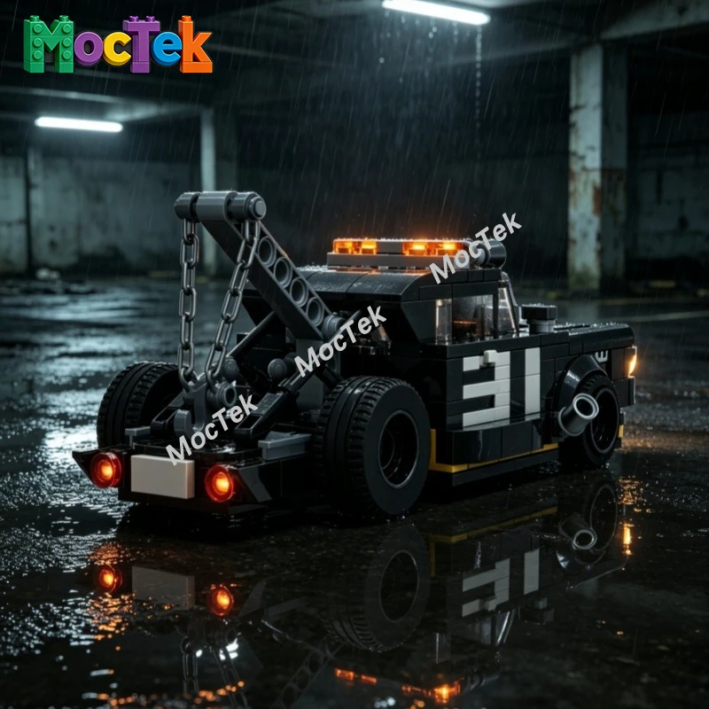 

F-350 'Pac D' Trailer Assembly Building Blocks Retro Trailer Model Creative Puzzle Assembly Toy Suitable forEnthusiast MOC259895