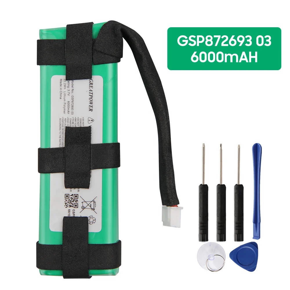 JBL Charge3 Charge 3 GSP 用のオリジナル交換バッテリー 872693 03