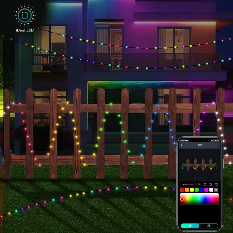 5/10M 66Leds USB RGB Smart APP Blue-tooth Led Fairy Lights Waterproof String Lights Decoration for Christmas Wedding Home Party