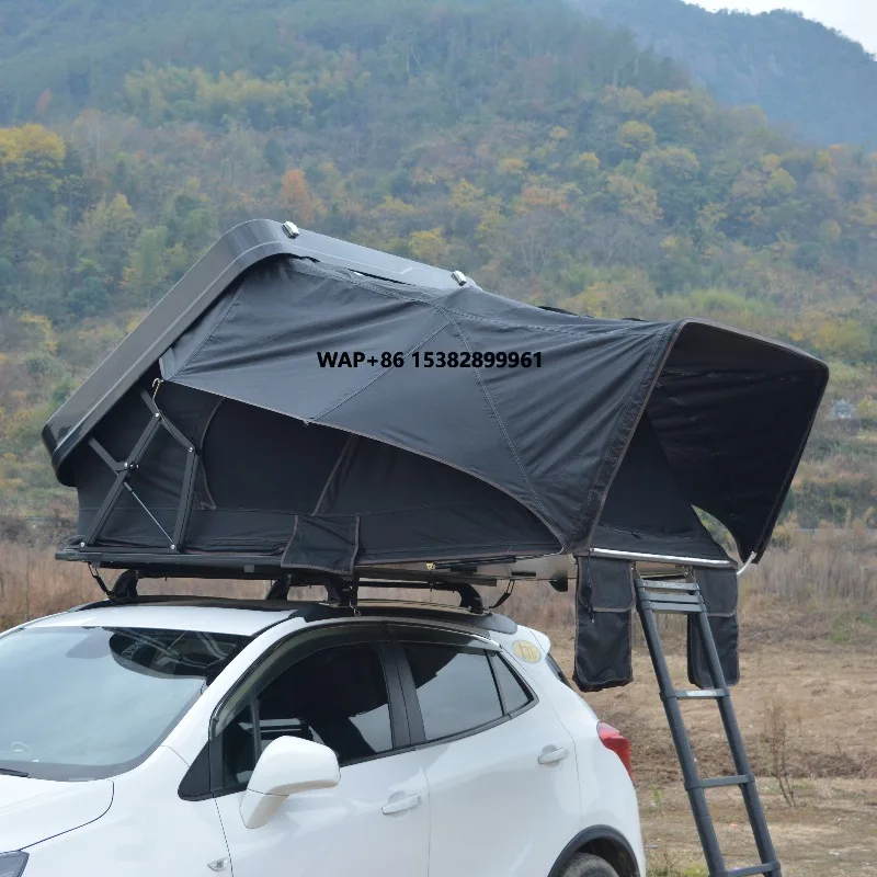 

2025 Dachzelt Auto Camper Top 160cm 190cm Hard Roof Automatic Hardshell ABS New Roof Top Tent with LED Light for 4 Person