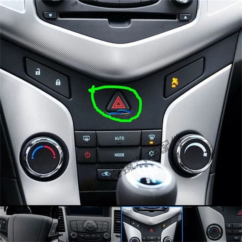 1pc for Chevrolet Cruze Aveo TRAX Dual Flash Emergency Lamp Hazard Warning Light Switch