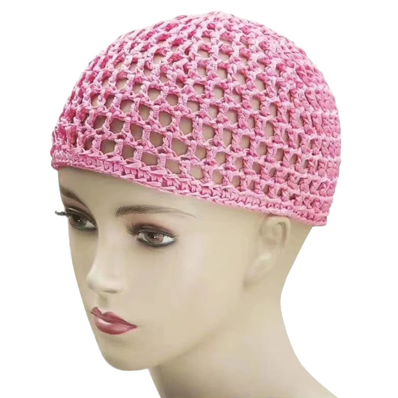 

E15f Hollowout Crochet Brimless Hat Simple Simply Skull Skulabless Hat Hat Daily Wear